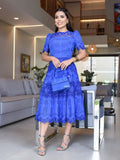 Vestido Sonia Laise bordado e guipir