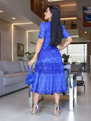 Vestido Sonia Laise bordado e guipir