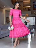 Vestido Sonia Laise bordado e guipir