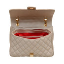 Bolsa Tiracolo Grande Off White com Alças Correntes | Comfort