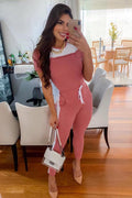 Conjunto Canelado Calça e Blusa